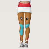 Gingerbread Boy Cookie Leggings (Vorderseite)