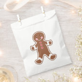 Gingerbread Boy Favor Bag Geschenktütchen (Ausgeschnitten)