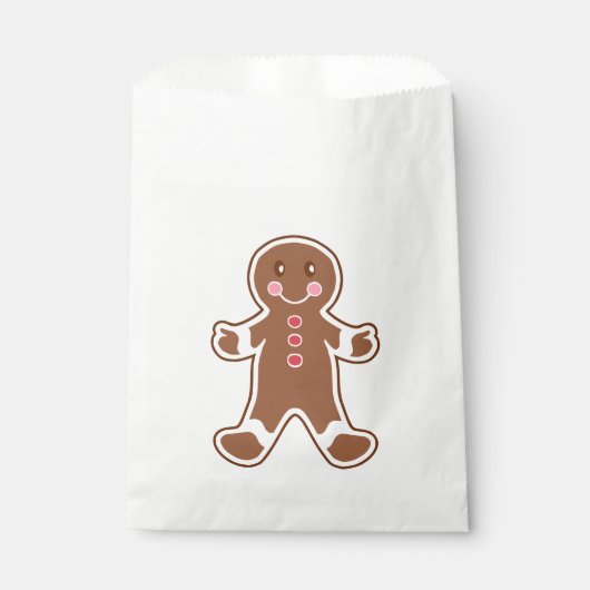 Gingerbread Boy Favor Bag Geschenktütchen (Vorderseite)