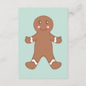 Gingerbread Boy Gift Tags Begleitkarte (Rückseite)