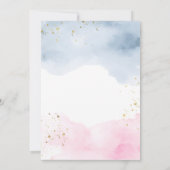 Gingerbread Boy Girl Cookies Pink Blue Winter  Einladung (Rückseite)