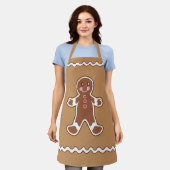 Gingerbread Boy Kitchen Schürze (Getragen)