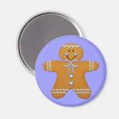 Gingerbread Boy Kühlschrankmagnet (Vorderseite/Rückseite)