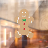 Gingerbread Boy Large Fensteraufkleber (Blatt 2)