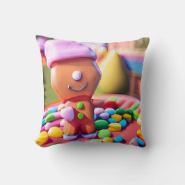 Gingerbread Boy macht gut - Ken Gage Art Kissen