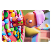 Gingerbread Boy macht gut - Ken Gage Art Magnet (Horizontal)