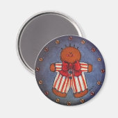 Gingerbread Boy Magnet (Vorderseite/Rückseite)