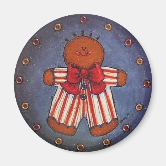 Gingerbread Boy Magnet (Vorne)