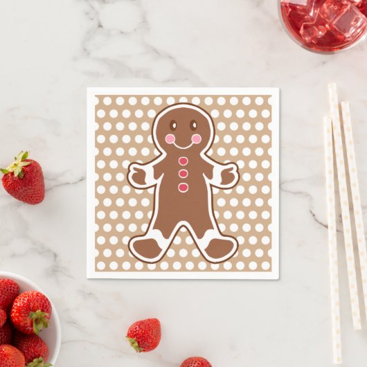 Gingerbread Boy Napkins Serviette (Beispiel)