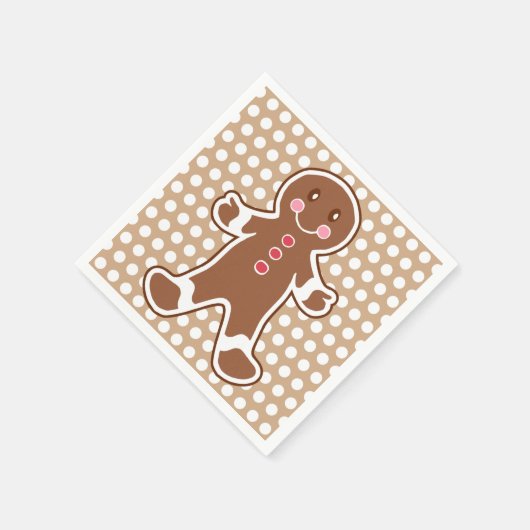 Gingerbread Boy Napkins Serviette (Ecke)