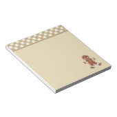 Gingerbread Boy Notepad Notizblock (angewinkelt)