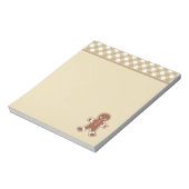 Gingerbread Boy Notepad Notizblock (Rotiert)