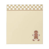 Gingerbread Boy Notepad Notizblock (Vorderseite)
