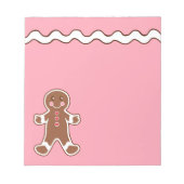 Gingerbread Boy Notepad Notizblock (Vorderseite)