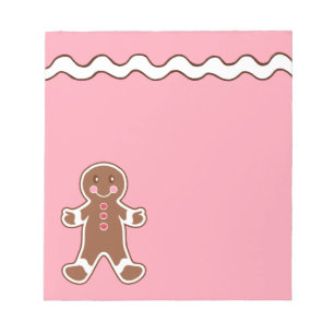 Gingerbread Boy Notepad Notizblock