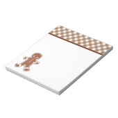 Gingerbread Boy Notepad Notizblock (Rotiert)