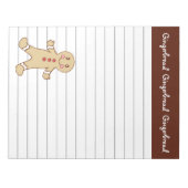 Gingerbread Boy Notepad Notizblock (Vorderseite)