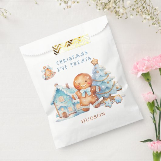 Gingerbread Boy Snowy Tree Geschenktütchen (Versiegelt)