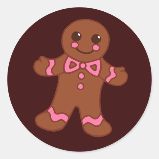 Gingerbread Boy Sticker (Vorderseite)