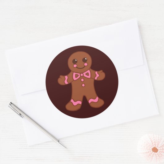 Gingerbread Boy Sticker (Umschlag)