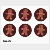 Gingerbread Boy Sticker (Blatt)