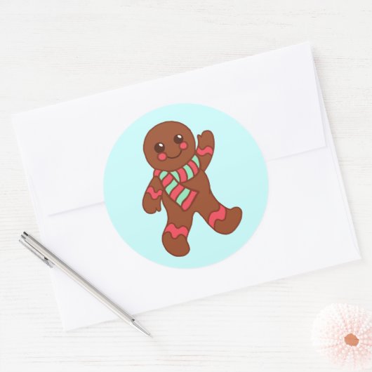 Gingerbread Boy Sticker (Umschlag)