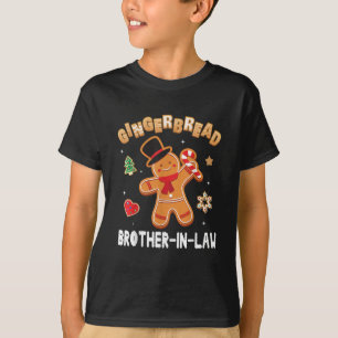 Gingerbread Bruder im Gesetz frohe Weihnachten T-Shirt