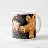 Gingerbread Buddies Jumbo-Tasse (Vorderseite Rechts)