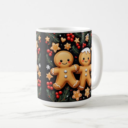 Gingerbread Buddies Kaffeetasse (VorderseiteRechts)