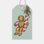 Gingerbread Candy Cane Gift Tag Geschenkanhänger (Rückseite)