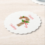 Gingerbread Candy Cane Untersetzer (angewinkelt)
