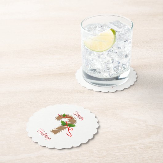 Gingerbread Candy Cane Untersetzer (Vor Ort)