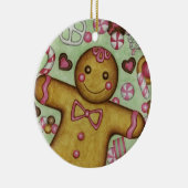 Gingerbread Candy Christmas Tree Holiday Ornament (Rechts)