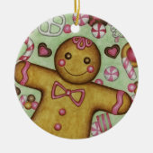 Gingerbread Candy Christmas Tree Holiday Ornament (Vorne)
