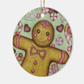 Gingerbread Candy Christmas Tree Holiday Ornament (Links)