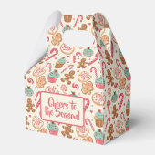 Gingerbread Candyland Christmas Pattern Geschenkschachtel (Vorderseite)