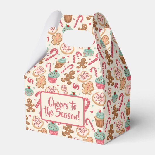 Gingerbread Candyland Christmas Pattern Geschenkschachtel (Vorderseite)