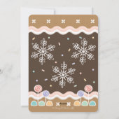 GINGERBREAD CANDYLAND HOLIDAY FOTOKARTE FEIERTAGSKARTE (Rückseite)