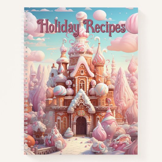 Gingerbread Castle Notebook - Ferienwohnungen Notizblock (Vorderseite)