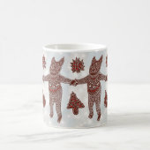 Gingerbread Cat & Cookies, Christmas 2025 Mug Kaffeetasse (Mittel)