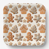 Gingerbread Cheer Pappteller (Vorderseite)