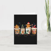 Gingerbread Christmas Coffee Cute Sweet Winter Hol Karte (Vorderseite)