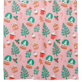 Gingerbread Christmas Duschvorhang (Vorderseite)