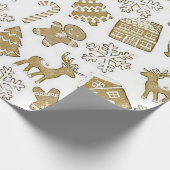 "Gingerbread Christmas" Geschenkpapier (Ecke)