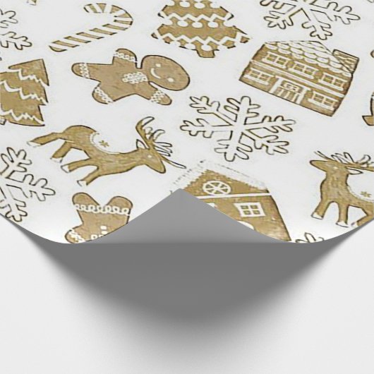 "Gingerbread Christmas" Geschenkpapier (Ecke)
