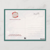 Gingerbread Christmas House Postkarte (Rückseite)