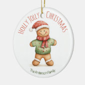 Gingerbread Christmas Ornament | Custom Name (Links)