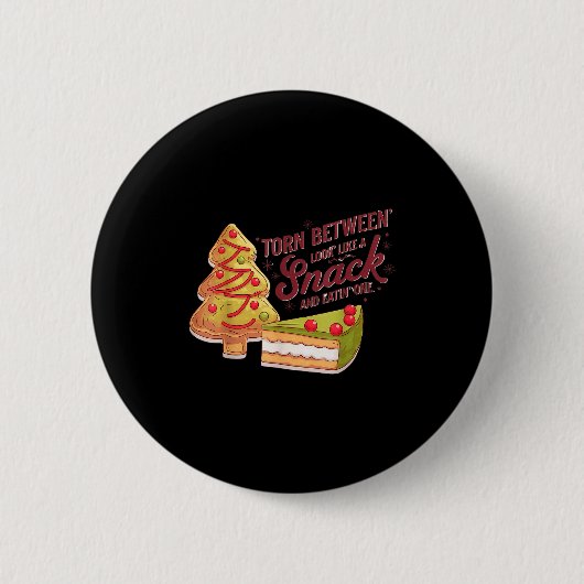 Gingerbread Christmas Tree Cake  Button (Vorderseite)