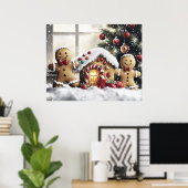 Gingerbread Christmas Wall Art Poster (Heimbüro)