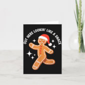 Gingerbread Christmas Xmas Couple Hot Girlfriend - Karte (Vorderseite)